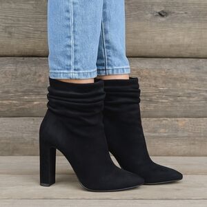 Chinese Laundry NEW!! Kristin Cavalari Kane Suede, Slouchy Pointy Toe Bootie 7.5